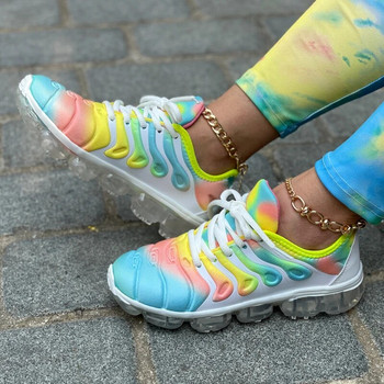 Ежедневни обувки за жени Дишащи леки маратонки за двойка Гумени подметки Удобни тренировъчни многоцветни спортни обувки