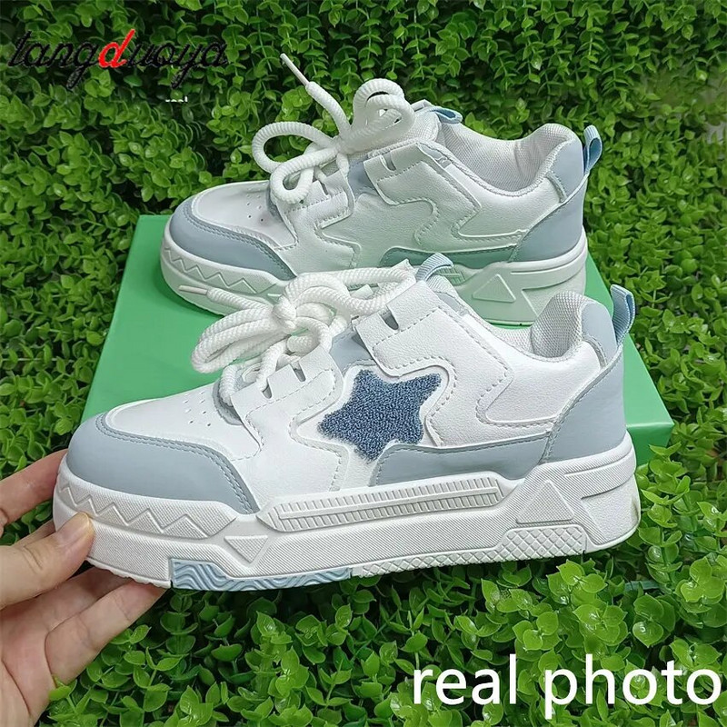 Tenisky Dámske športové topánky Hrubé tenisky na platforme Dámske bežecké dizajnérske tenisky y2k Ležérne vulkanizované topánky z umelej kože