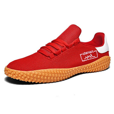 Pantofi pentru bărbați, femei, pantofi groși, pantofi sport roșii, respirabili, pentru alergare, pantofi de tenis, marimi mari, pantofi sport