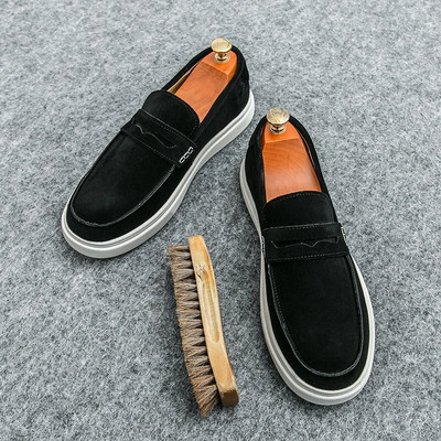 Pantofi Vulcanizați noi pentru bărbați, maro solid, pantofi de designer cu slip-on, pentru bărbați, mărimea 38-46, pantofi pentru bărbați