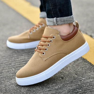 Pantofi de pânză pentru bărbați, marca, respirabil, pentru bărbați, mărime mare, confortabil, plimbare, pantofi sport, alb, negru, gri, albastru, roșu