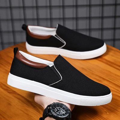 Pantofi de pânză pentru bărbați, marca, respirabil, pentru bărbați, mărime mare, confortabil, plimbare, pantofi sport, alb, negru, gri, albastru, roșu
