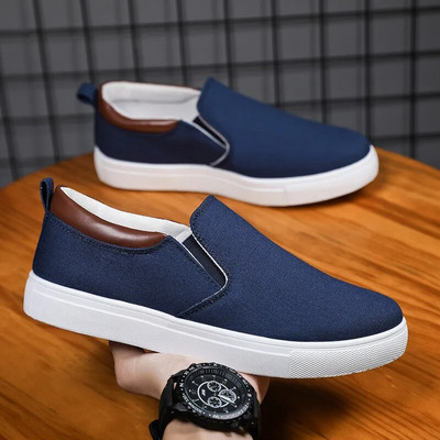 Pantofi de pânză pentru bărbați, marca, respirabil, pentru bărbați, mărime mare, confortabil, plimbare, pantofi sport, alb, negru, gri, albastru, roșu
