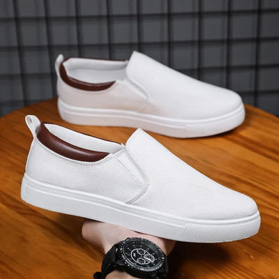 Pantofi de pânză pentru bărbați, marca, respirabil, pentru bărbați, mărime mare, confortabil, plimbare, pantofi sport, alb, negru, gri, albastru, roșu