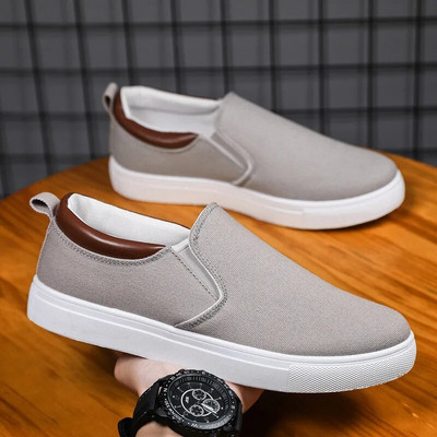 Pantofi de pânză pentru bărbați, marca, respirabil, pentru bărbați, mărime mare, confortabil, plimbare, pantofi sport, alb, negru, gri, albastru, roșu