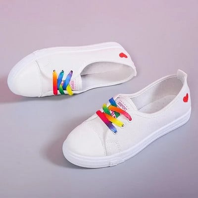 Comemore Módny trend Čiernobiele ploché topánky pre mládež Campus Girl Plytké ústa 2023 Dámske ležérne ploché letné biele tenisky