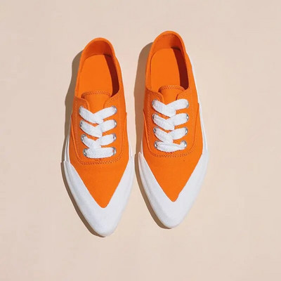 Încălțăminte pentru femei Vârf ascuțit Pantofi de damă din pânză neagră Slip on Nou la sosire Oferte 2023 Livrare gratuită Ofertă de vară pe jos A 39