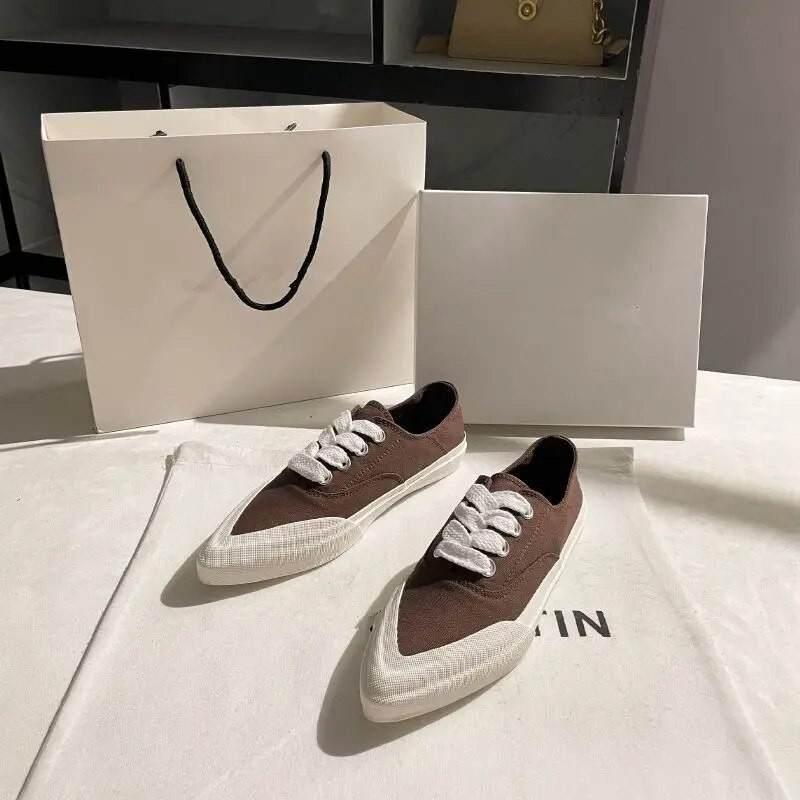 Încălțăminte pentru femei Vârf ascuțit Pantofi de damă din pânză neagră Slip on Nou la sosire Oferte 2023 Livrare gratuită Ofertă de vară pe jos A 39