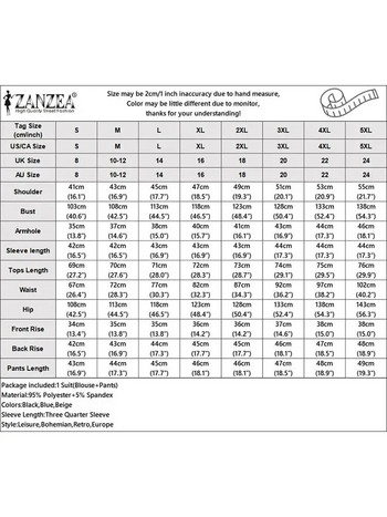 ZANZEA Ανοιξιάτικα Κομψά Σορτ Σετ 2 ΤΕΜ Γυναικεία 3/4 μανίκια Blazer Suites Fashion Solid OL Σετ παντελόνια εργασίας Casual Urban αθλητικές φόρμες 2023