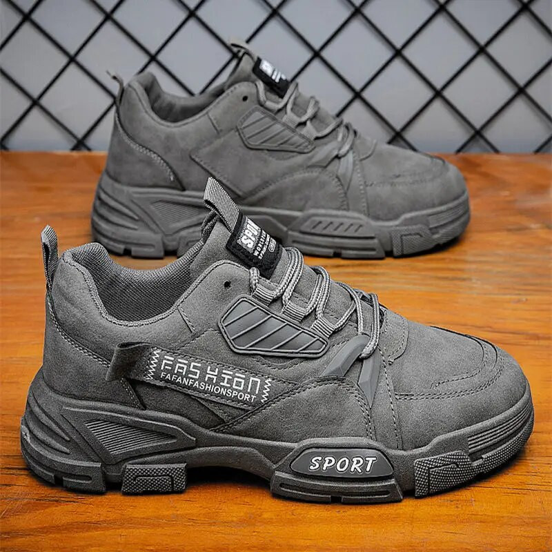 Nové dizajnérske kožené tenisky Action, pánske outdoorové topánky na voľný čas, pánska módna obuv pre voľný čas
