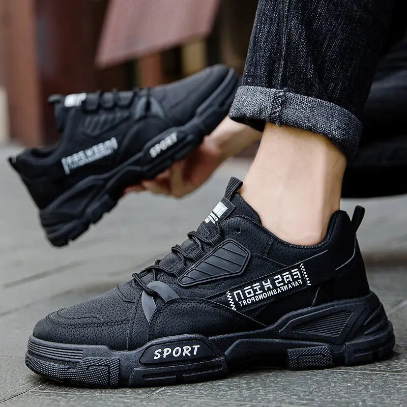 Nové dizajnérske kožené tenisky Action, pánske outdoorové topánky na voľný čas, pánska módna obuv pre voľný čas