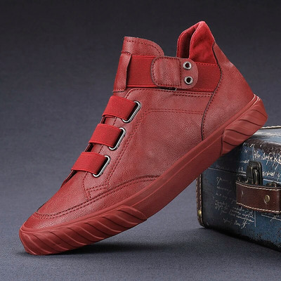 Rudens nauji vyriški madingi batai juodi, laisvalaikio batai, vyrai, atsparūs dėvėjimui, dizainerio laisvalaikis, vulkanizuoti batai