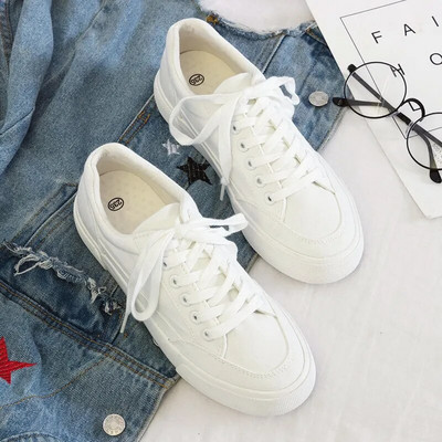 Pantofi pentru bărbați, pantofi alb catifelat, clasici, casual, cu platformă, respirabil, skateboard-uri, la modă, cu șireturi, pantofi din pânză, Zapatillas Hombre