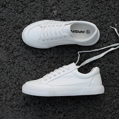 Pantofi pentru bărbați, pantofi alb catifelat, clasici, casual, cu platformă, respirabil, skateboard-uri, la modă, cu șireturi, pantofi din pânză, Zapatillas Hombre