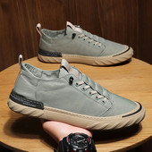 Pantofi de pânză din pânză de mătase de gheață, pantofi pentru bărbați, pantofi pentru bărbați, respirabili, 2022, pantofi casual vulcanizați la modă de primăvară