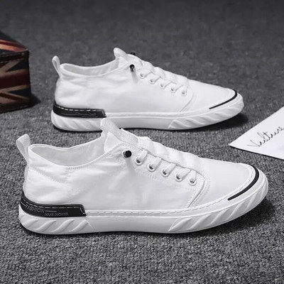 Pantofi de pânză din pânză de mătase de gheață, pantofi pentru bărbați, pantofi pentru bărbați, respirabili, 2022, pantofi casual vulcanizați la modă de primăvară