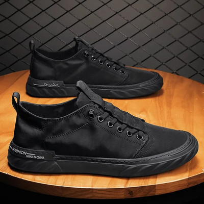 Pantofi de pânză din pânză de mătase de gheață, pantofi pentru bărbați, pantofi pentru bărbați, respirabili, 2022, pantofi casual vulcanizați la modă de primăvară