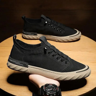 Pantofi de pânză din pânză de mătase de gheață, pantofi pentru bărbați, pantofi pentru bărbați, respirabili, 2022, pantofi casual vulcanizați la modă de primăvară
