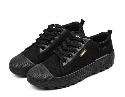Bărbați în aer liber tactici low-top plate ocazional sport pantofi de protecție antrenament de lucru panza pantofi pantofi mocasini