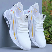 Pánske tenisky 2022 Nové módne priedušné sieťované ležérne topánky Nízke šnurovacie ľahké bežecké pánske topánky Zapatill as