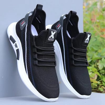 Pánske tenisky 2022 Nové módne priedušné sieťované ležérne topánky Nízke šnurovacie ľahké bežecké pánske topánky Zapatill as