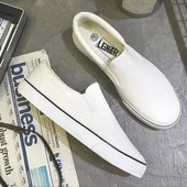 2024, primăvară toamnă, tendință la modă, pantofi albi, pantofi plati din pânză, bărbați, femei, cuplu, pantofi, pantofi de culoare solidă, mocasini casual