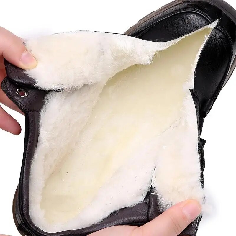 Pánske tenisky, zimné topánky pre mužov, teplé športové topánky z umelej kože, odolné voči opotrebovaniu, outdoorové športové topánky, pánske bezpečnostné topánky