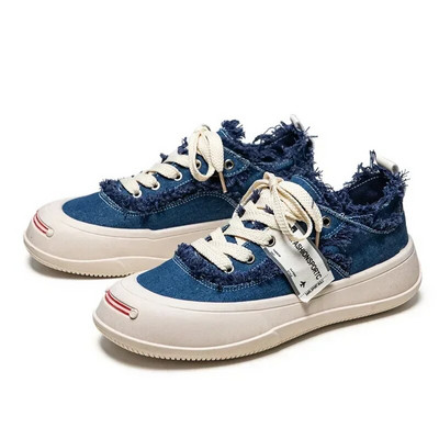 Pantofi portocalii de pânză pentru bărbați pantofi casual cu platformă de designer pantofi de pânză pentru bărbați pantofi vulcanizați de stradă pentru bărbați Zapatillas Hombre Bărbați