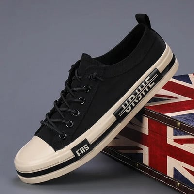 Pantofi ușori din pânză pentru bărbați, cu platformă, pantofi vulcanizați confortabili, decoltați, pentru bărbați, espadrile, pantofi ocazionali anti-alunecare, pantofi pentru bărbați.