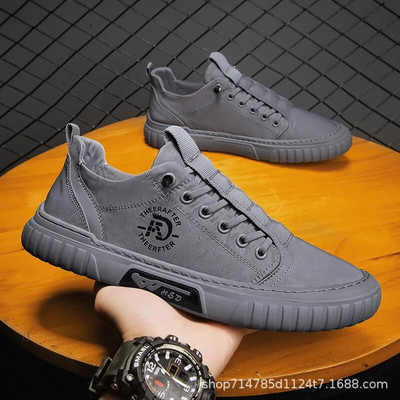 Pantofi pentru bărbați Pantofi casual din pânză, pantofi de mers respirabil, pantofi vulcanizati pentru bărbați, încălțăminte de lucru de vară, Zapato De Hombre