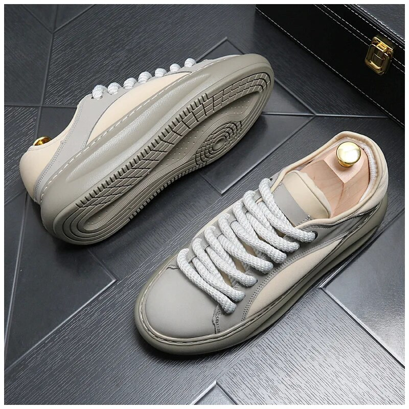 Pánske vulkanizované tenisky, tenisové športové PU nazúvacie topánky, 3 farby, vysoko kvalitné turistické topánky, outdoorové ležérne topánky pre mužov