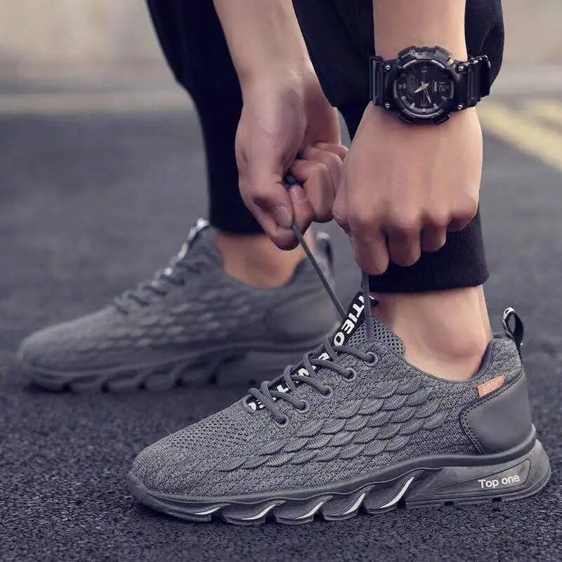 Vyriški laisvalaikio sportiniai bateliai, laisvalaikio batai, bėgimo sportbačiai Trend laisvalaikio vyriški kvėpuojantys sportbačiai neslystanti avalynė