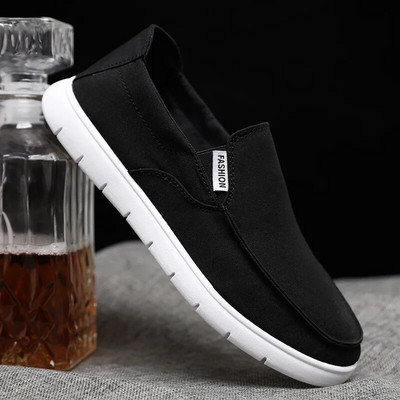 Noi de primăvară pantofi din pânză pentru bărbați Mocasini plati, cu fund moale, respirabil, pantofi vechi din pânză Beijing, joasă pentru a ajuta la pantofi ocazionali