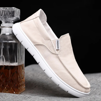 Noi de primăvară pantofi din pânză pentru bărbați Mocasini plati, cu fund moale, respirabil, pantofi vechi din pânză Beijing, joasă pentru a ajuta la pantofi ocazionali
