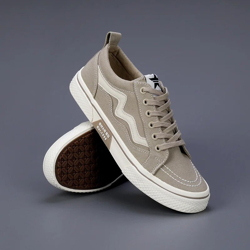 Jarné letné módne červené pánske plátené topánky ploché priedušné topánky na doske pánske protišmykové vulkanizované topánky ležérne pánske basket homme