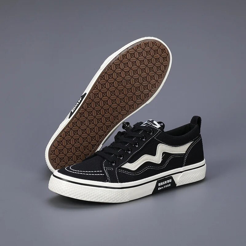 Jarné letné módne červené pánske plátené topánky ploché priedušné topánky na doske pánske protišmykové vulkanizované topánky ležérne pánske basket homme