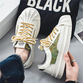 Ανδρικά αθλητικά παπούτσια Shell Toe Αντιολισθητικά βουλκανιζέ Παπούτσια Παπούτσια Casual Flat Ανδρικά παπούτσια επιβίβασης Επίπεδα παπούτσια περπάτημα καμβά