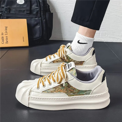 Ανδρικά αθλητικά παπούτσια Shell Toe Αντιολισθητικά βουλκανιζέ Παπούτσια Παπούτσια Casual Flat Ανδρικά παπούτσια επιβίβασης Επίπεδα παπούτσια περπάτημα καμβά