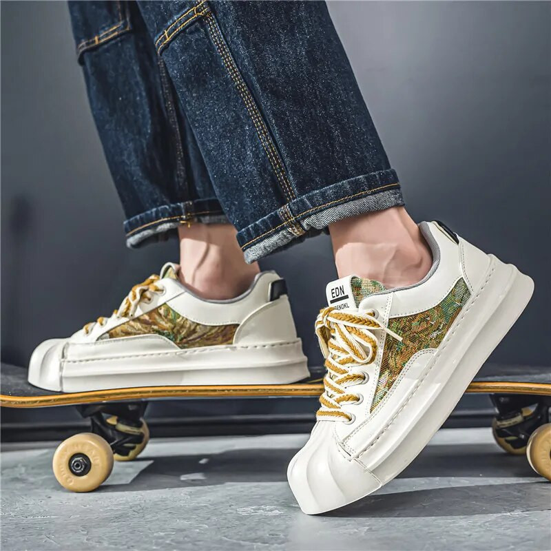 Ανδρικά αθλητικά παπούτσια Shell Toe Αντιολισθητικά βουλκανιζέ Παπούτσια Παπούτσια Casual Flat Ανδρικά παπούτσια επιβίβασης Επίπεδα παπούτσια περπάτημα καμβά