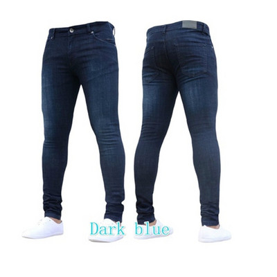 Pantaloni bărbați Moda bărbați Pantaloni casual Pantaloni stretch Blugi skinny Pantaloni de lucru pentru bărbați Vintage Wash Plus Size Jean Slim Fit pentru îmbrăcăminte pentru bărbați