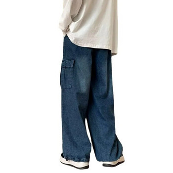 Ежедневни хип-хоп дънки в стил Y2k за мъже Широки свободни панталони Straisht Cargo Harajuku Streetwear Модни панталони Нови за мъже