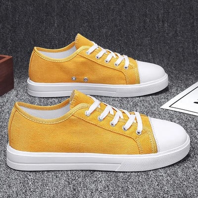 Pánske plátené tenisky, pohodlná outdoorová turistická obuv, plochá ležérna skateboardová športová obuv, skate topánky, topánky Sapatos Hombe 2023