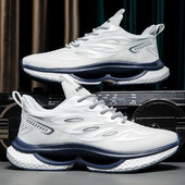 Pantofi pentru bărbați, cu plasă, respirabil, pantofi de alergare pentru bărbați, comozi, clasici, pantofi sport casual, pentru bărbați, Tenis Masculino, cu platformă.