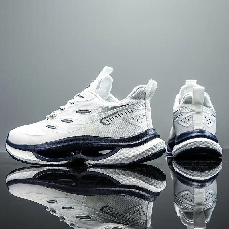 Pantofi pentru bărbați, cu plasă, respirabil, pantofi de alergare pentru bărbați, comozi, clasici, pantofi sport casual, pentru bărbați, Tenis Masculino, cu platformă.