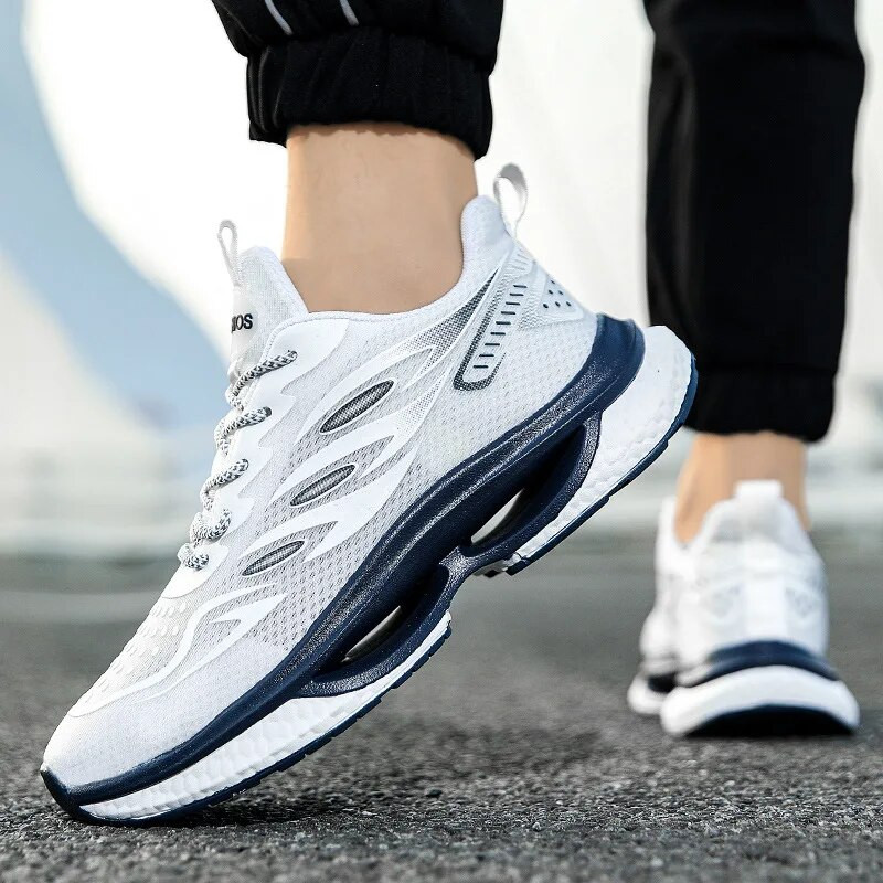 Pantofi pentru bărbați, cu plasă, respirabil, pantofi de alergare pentru bărbați, comozi, clasici, pantofi sport casual, pentru bărbați, Tenis Masculino, cu platformă.