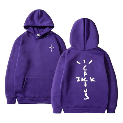 Hanorac hip hop Cactus Jack Swag Print Funny Femei Bărbați Hanorac cu glugă Pulover casual Harajuku