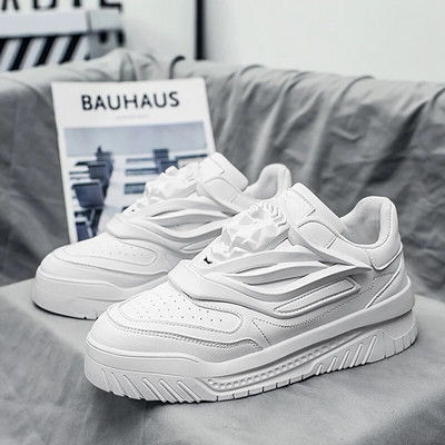 Ανδρικά Μόδα Αθλητικά Παπούτσια Βουλκανιζέ Παπούτσια Hombre Shiny Casual Tenis Luxury Παπούτσια Χοντής Πλατφόρμας Άνετα Zapatillas Νέο