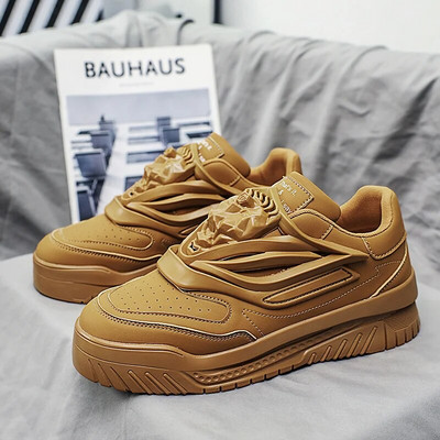 Ανδρικά Μόδα Αθλητικά Παπούτσια Βουλκανιζέ Παπούτσια Hombre Shiny Casual Tenis Luxury Παπούτσια Χοντής Πλατφόρμας Άνετα Zapatillas Νέο