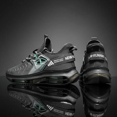 Nové pánske tenisky, módne ležérne bežecké topánky, pohodlné vonkajšie tenisové topánky s vzduchovým vankúšom, vyššia prémiová basketbalová obuv