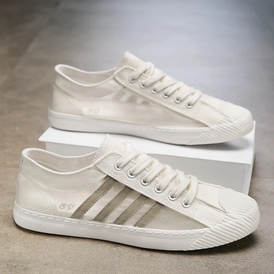 Pantofii pentru bărbați sunt mici pentru pantofi de pânză 2023 primăvară/vară pantofi de skateboard pentru petrecerea timpului liber pantofi vulcanizați confortabili, respirabili